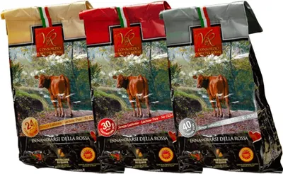 Produktbild von Consorzio Vacche Rosse - Parmigiano Reggiano Vacche Rosse - 3 Gewürze, 24, 30 und 40 Monate - 3 x 1 Kg