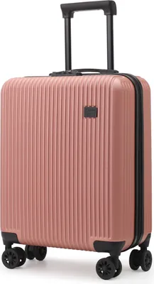 Produktbild von CabinFly Cruisair Ryanair 55x40x20cm kufor na kolieskach Cestovný kufor na kolieskach Príručná batožina 4 kolieska TSA zámok ružovo zlatý ABS