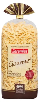 Productafbeelding van Jeremias Gourmet Spätzle, geraspt met verse eieren en harde tarwe, 500g