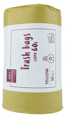 Zdjęcie produktu dla Worki Ih Ldpe 60L Żółty 50Szt