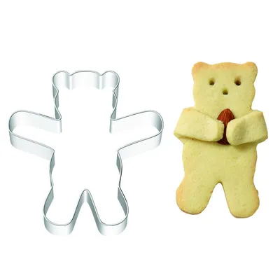 Obrázek produktu pro Birkmann vykrajovátko na sušenky Knuddel-Keks Teddy, vykrajovátko, forma na sušenky, sušenka, sušenky, nerezová ocel, 10 cm, 197206