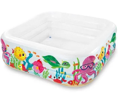 Produktbild von Intex 57471, Aufblasbarer Pool, 340 l, Quadrat, 2 Jahr(e), Vinyl, Mehrfarbig