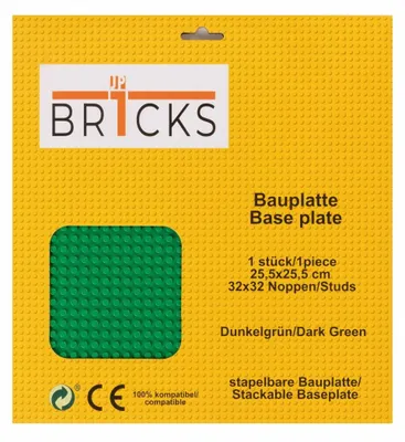 Produktbild von BR1CKS Baseplate Dark Green 32x32