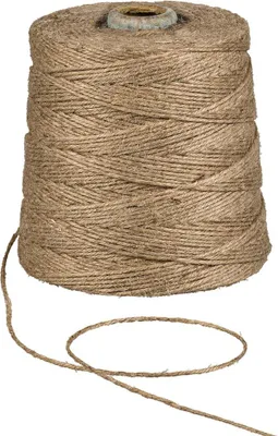 Image de Fil de jute naturel, 500 m, 2 mm, 1 kg, fil de jute pour crochet, macramé, jardinage