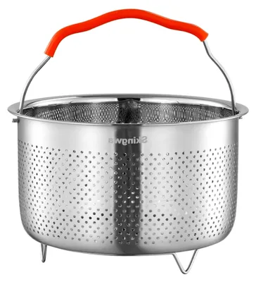 Produktbild von Dampfgarer-Korb für Instant Pot aus 18/8 Edelstahl, Siebkorb für Schnellkochtopfzubehör (3L)
