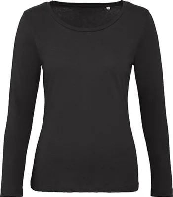 Produktbild von B&C TW071 | Damen Inspire Long Sleeve T /OCS-100 und -100 - Farbe: Black - Größe: XL