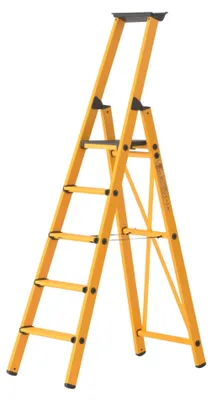 Immagine prodotto di Scala a pioli in vetroresina Hymer con piattaforma, 5 gradini