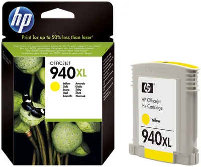 Produktbild von HP 940XL High Yield Yellow Original Ink Cartridge, Hohe (XL-) Ausbeute, Gelb, Tinte auf Pigmentbasis, 1 Stück(e), 1400 Seiten