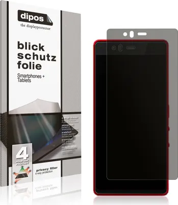 Produktbild von Schutzfolie für Fujitsu Arrows M04 Premium mit Sichtschutz Blickschutz Folie