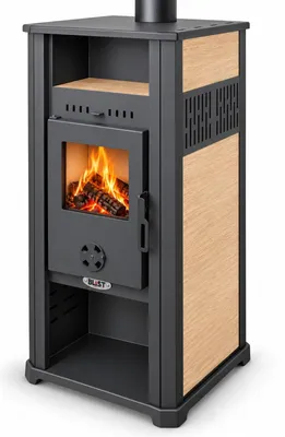 Produktbild von Kaminofen Ambasador 5.0 beige mit Keramikverkleidung