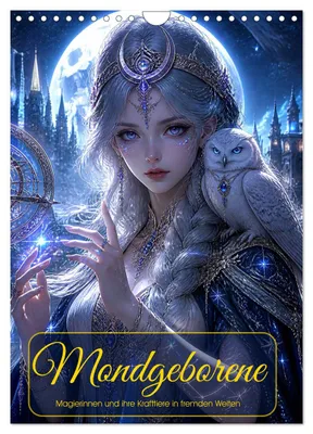 Produktbild von Mondgeborene (Wandkalender 2027 DIN A4 hoch), CALVENDO Monatskalender