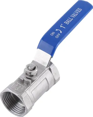 Image de Robinet à boisseau sphérique à filetage intérieur, acier inoxydable 304, poignée de(1" BSP)