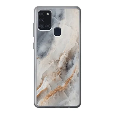 Produktbild von MuchoWow® Handyhülle Schutzhülle Hülle für Samsung Galaxy A21s Natursteine - Mineralien - Muster Silikon Softcase Handy Hülle - Hartschale