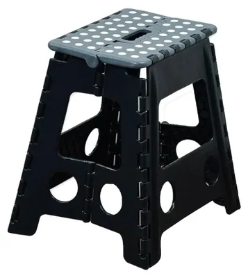 Image de Tabouret pliant KESPER 70518 gris 31 x 22 x 39 cm