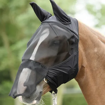 Produktbild von Busse Fliegenmaske FLY BUCKLER PLUS - schwarz