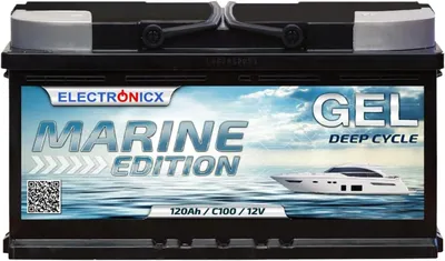 Produktbild von 12V 120Ah Haushaltsbatterie – GEL, Tiefentladefähig, wartungsfrei und versiegelt, geeignet für Boot und Wohnmobil