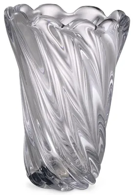 Produktbild von Casa Padrino Luxus Deko Glas Vase Ø 20,5 x H. 29 cm - Mundgeblasene Blumenvase - Luxus Deko Accessoires