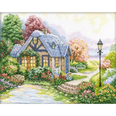 Immagine prodotto di Set per punto croce RTO "Trautes Heim" M247, schema contato, 34x27 cm