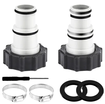Produktbild von Poolschlauch Adapter Set 2 Stück 32mm auf 38mm für Intex Poolpumpen