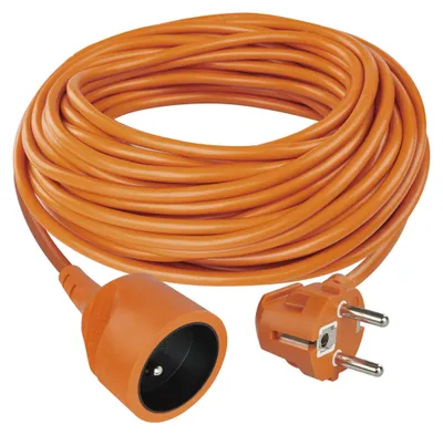 Prodlužovací kabel 25 m / 1 zásuvka / oranžový / PVC / 230 V / 1,5 mm2