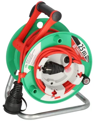 Produktbild von Brennenstuhl Garant G, 25 m, Draußen, IP44, Spritzwassergeschützt, Kunststoff, Grün, Orange