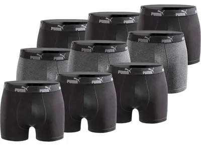 Obrázek produktu pro Pánské boxerky Puma, 9 kusů, barva: šedá/stříbrná, materiál: bavlna, velikost: M, určení: pro muže