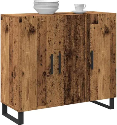 Immagine prodotto di vidaXL Credenza in legno vecchio 90 x 34 x 80 cm Materiale a base di legno