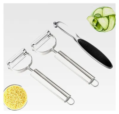 Produktbild von 3 Stück Kartoffelschäler, Sparschäler und Gemüseschäler für effizientes Schälen und Schneiden