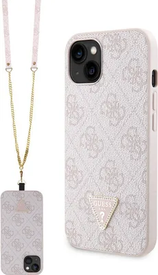 Produktbild von Guess Guhcp13Mp4Tdscpp Etui Für Iphone 13 - Rosa Crossbody 4G Metall Logo