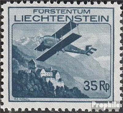 Produktbild von Briefmarken Liechtenstein 1930 Mi 111 postfrisch Flugzeug