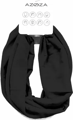Produktbild von Multifunktionstuch Schwarz Halstuch Schlauchtuch Outdoor Motorrad Fahrrad Schlauchschal Schlauch Tuch Schal