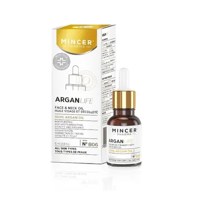 Immagine prodotto di Mincer Pharma ArganLife Olio per viso e collo n.806, 15ml