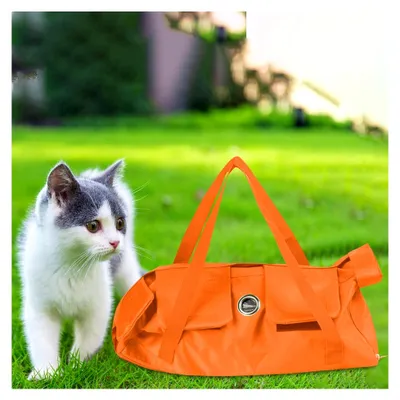 Produktbild von Katzenpflegetasche Anti-Rückhaltetasche für die Krallenpflege, Baden und Nagelschneiden, Orange 42cmx25cm M