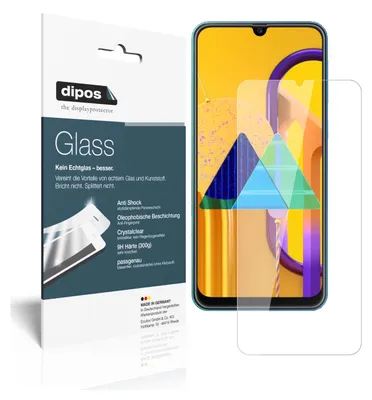 Produktbild von 2x Schutzfolie für Samsung Galaxy M31s - Anti-Shock 9H Folie dipos Glass Kunststoffglas