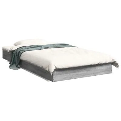 Zdjęcie produktu dla vidaXL Rama łóżka szara Sonoma 100x200 cm materiał drewnopochodny