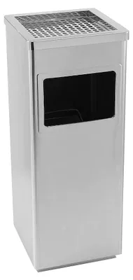 Image de Poubelle 48L Poubelle de cuisine avec seau intérieur argenté