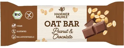 Produktbild von Hammermühle Oat Bar Peanut & Chocolate  45g