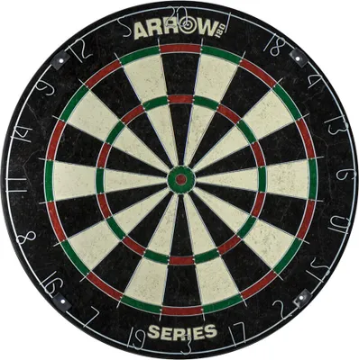 Productafbeelding van Arrow180 dartbord met borstelhanger, inclusief stalen darts en wandmontagemateriaal