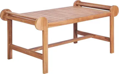 Produktbild von Couchtisch 100x50x45 cm Massivholz Teak