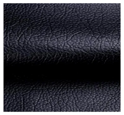 Produktbild von Kunstleder Polsterstoff Meterware WildKunstleder Karo Polsterstoff Möbelstoff 140 cm Breit (Farbe: Schwarz)