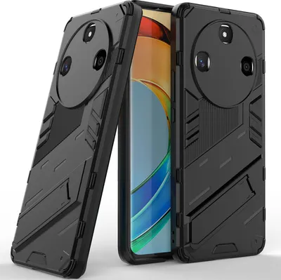 Image de Housse Armor pour Honor X9b hybride PC TPU Bumper antichoc avec fonction stand noir