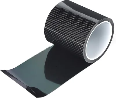 Obrázok produktu pre Akustická nálepka z uhlíkových vlákien 1 rolka Čierna T��1rk ochrana hrán Nálepka odolná proti poškriabaniu (10 cm * 3 m)