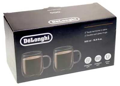 Obrázek produktu pro DeLonghi DLSC327,AS00006566 Skleněný pohár | Dvoustěnný | 500 ml