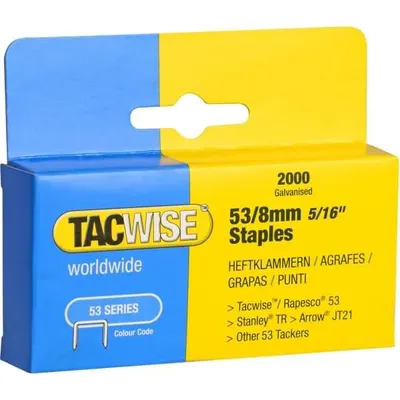 Obrázok produktu pre TACWISE 335 sponky 53/8 mm pozinkované 2 000 kusov