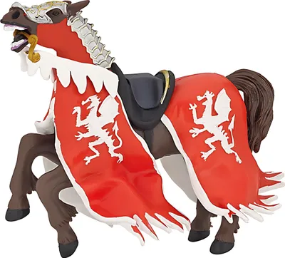 Productafbeelding van PFERD VAN DE DRAKENKONING, ROOD / Papo® Figuren: 39388