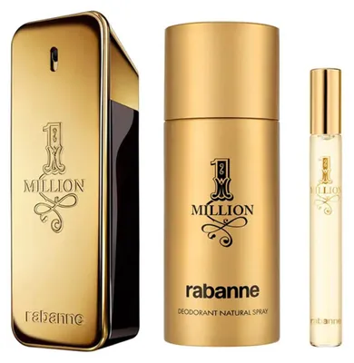 Produktbild von Rabanne - 1 Million Geschenkset – Eau de Toilette 100 ml + 10 ml + Deodorant 150 ml