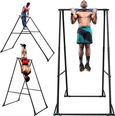 Produktbild von Famanu Pull-Up Station Höhenverstellbar und Faltbar - Indoor Outdoor Fitness