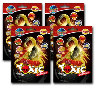 Produktbild von Toxic Creatures Sammelfiguren - Planet Wow Figur - 4 Tüten