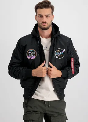 Produktbild von ALPHA INDUSTRIES MA-1 VF HOOD DARK SIDE Herren Jacke