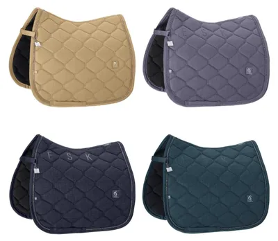 Produktbild von Eskadron Classic Sports Schabracke " BOUCLÉ CRYSTAL " Form - Dressur Farbe - ocean